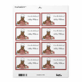 Cuisine personnalisée Étiquettes grande taille (Feuille entière)