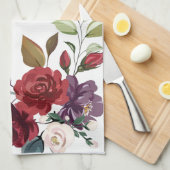 Cuisine personnalisée Serviette blanche Roses Gold (Quart Plié)