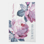 Cuisine personnalisée serviette florale cadeau de (Vertical)