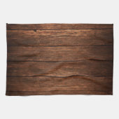 Cuisine personnalisée Serviette Grange Bois Pays R (Horizontal)