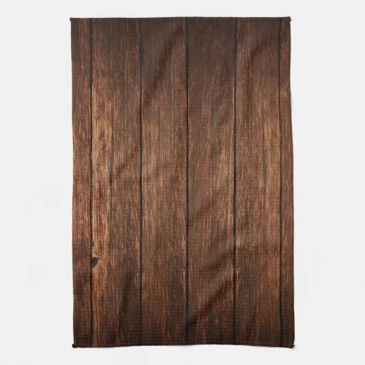 Cuisine personnalisée Serviette Grange Bois Pays R (Vertical)