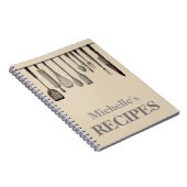 Cuisine personnalisée ustensiles recettes carnet (Côté Droit)