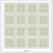 Cuisine Plaid sur mesure Étiquettes alimentaires (Feuille)