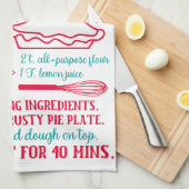Cuisine Pomme Pie Recette Serviette de cuisine (Quart Plié)