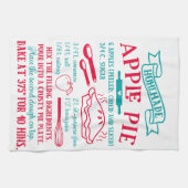 Cuisine Pomme Pie Recette Serviette de cuisine (Horizontal)