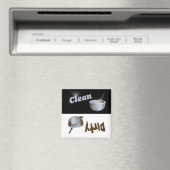 Cuisine propre et sale Bowl Lave-vaisselle Magnet (In Situ (Lave-vaisselle))