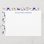 Cuisine Quirky Utentils Cake Maker, Chef Carte pou (Devant / Derrière)