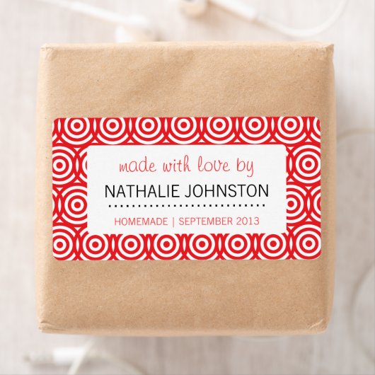 Cuisine rétro Étiquette de cuisson artisanale de c (En situation)