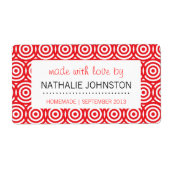 Cuisine rétro Étiquette de cuisson artisanale de c (Devant)