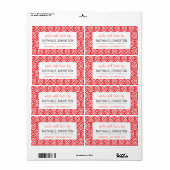 Cuisine rétro Étiquette de cuisson artisanale de c (Feuille entière)