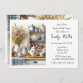 Cuisine rétro Plats nuptiale Invitation douche (Devant / Derrière)