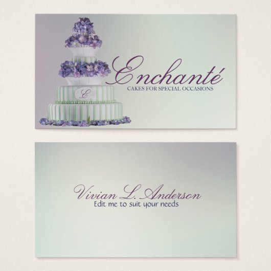 Cuisine romantique bleu violet Hydrangea Mariage (Devant & derrière)