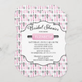 Cuisine rose moderne Invitation de douche nuptiale (Devant / Derrière)