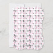 Cuisine rose moderne Invitation de douche nuptiale (Dos)