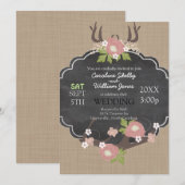 Cuisine Russe Faire-part de mariage à fleurs (Devant / Derrière)