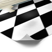 Cuisine sans gluten - Poster Turquoise (Coin)