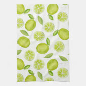 Cuisine Serviette Aquarelle Lime Motif (Vertical)
