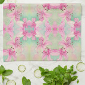 Cuisine Serviette Aquarelle Lys (Plié)