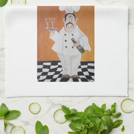 Cuisine serviette gras Chef Design italien (Plié)