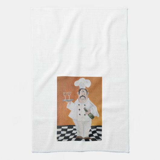 Cuisine serviette gras Chef Design italien (Vertical)