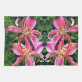 Cuisine Serviette Lys rose (Horizontal)