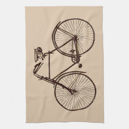 Cuisine serviette vélo vélo avoine crème (Vertical)