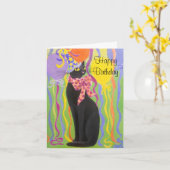 CUISINE SLIM, CARTE D'ANNIVERSAIRE (Fleur jaune)