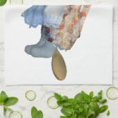 Cuisine, sorcière, cuillère, serviettes de cuisine (Plié)