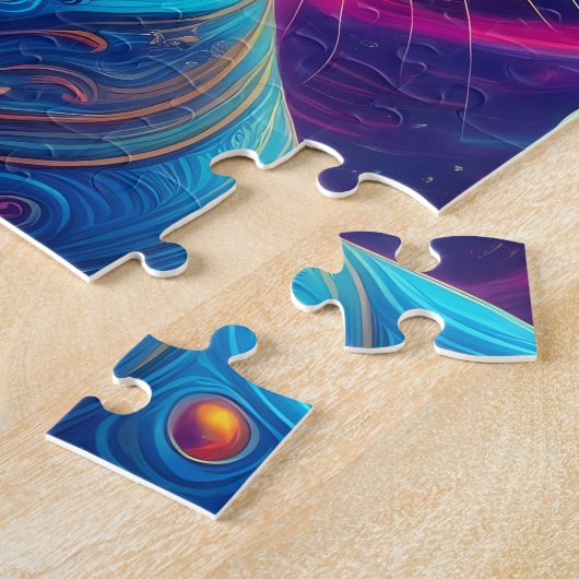 Cuisine Space Cat Astronaut Jigsaw Puzzle (Côté)