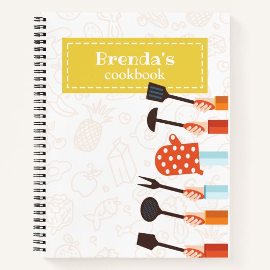 Cuisine Stuff Recette jaune Carnet spirale (Devant)