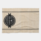 Cuisine Style de linge personnalisé logo du café (Horizontal)