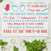 Cuisine Sucre Cookie Recette Serviette de cuisine (Plié)