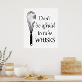 Cuisine Take Whisks Drôle Poster (Cuisine)