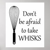 Cuisine Take Whisks Drôle Poster (Devant)