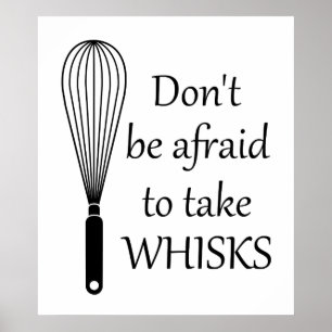Cuisine Take Whisks Drôle Poster
