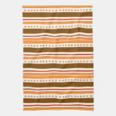 Cuisine Torchon Ethnic Orange et Motif Brown  (Vertical)