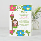 Cuisine tropicale hula invitation à la fête d'anni (Debout devant)
