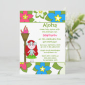 Cuisine tropicale hula invitation à la fête d'anni (Debout devant)