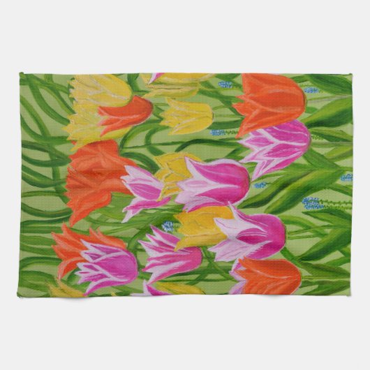 Cuisine Tulips Serviette (Horizontal)
