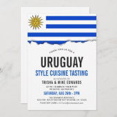 Cuisine uruguayenne| Invitation du drapeau du part (Devant / Derrière)
