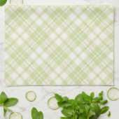 Cuisine verte clair à damiers serviette (Plié)
