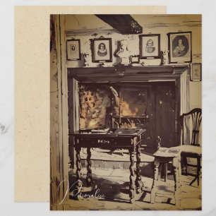 Cuisine vintage déco de maison papier à rebut ince
