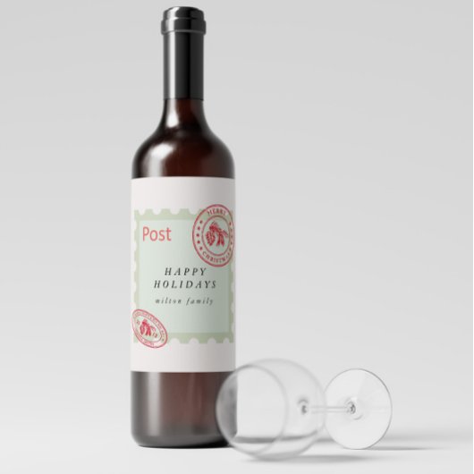 Cuisine Vintage Mail Vacances Étiquette