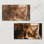 Cuisine vintage, modèle de carte de visite (Devant / Derrière)