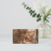 Cuisine vintage, modèle de carte de visite (Debout devant)