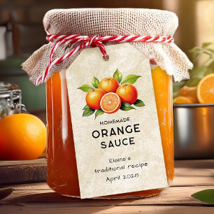 Cuisine vintage sauce orange étiquette