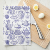 Cuisine vintage serviette de thé (Quart Plié)