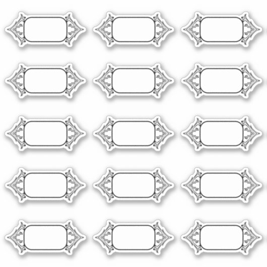 Cuisine Vintage simple vierge Étiquettes (Devant)