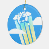 Cuisine volante héros chef ornement de Noël (Gauche)