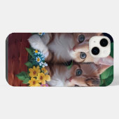 Cuisinement Cute Kittens dans un panier à fleurs (Verso Horizontal)